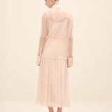 Embellished Sheer Organza Shirt Light Blush