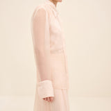 Embellished Sheer Organza Shirt Light Blush