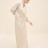 Embellished Maxi Skirt Beige