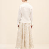 Floral Embroidered Maxi Skirt Multi Color