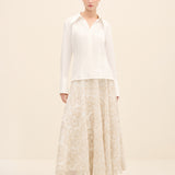 Floral Embroidered Maxi Skirt Multi Color