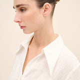 Tailored Linen Shirt Offwhite