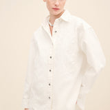 DENIM EMBROIDERED SHIRT