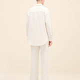 EMBROIDERED WIDE-LEG DENIM PANTS