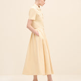 PLEATED MIDI SKIRT