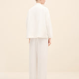 Zip-Front Crepe Jacket