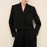 Tailored Crop Blazer Jacket