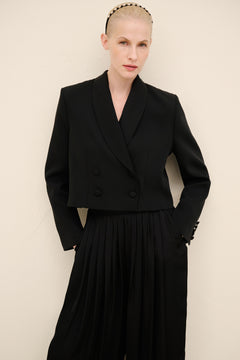 Tailored Crop Blazer Jacket