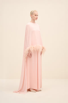 Fluid Wide Leg Trouser Blush