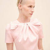 Bow Draped Detail Midi Dress