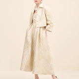 Floral Jacquard Cropped Jacket