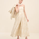 Floral Jacquard Cropped Jacket