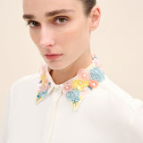 Embellished Collar Detailed Shirt