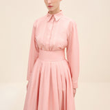 Front Pintuck Poplin Shirt