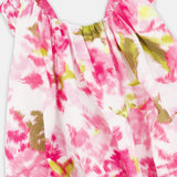 Floral-Print Taffeta Midi Dress