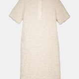 Textured Tweed Midi Dress