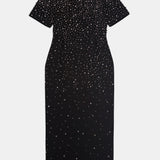 Crystal Embellished Midi Dress