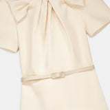 Bow Draped Detail Midi Dress
