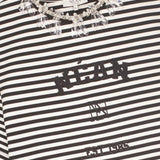 Crystal-Embellished Striped T-Shirt