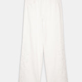 EMBROIDERED WIDE-LEG DENIM PANTS
