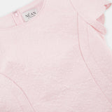 Scalloped-Hem Jacquard Top