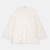 Floral Guipure Lace Top Offwhite