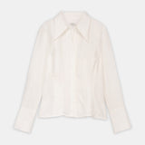 Tailored Linen Shirt Offwhite