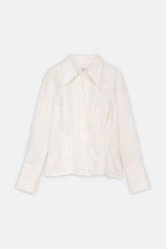 Tailored Linen Shirt Offwhite