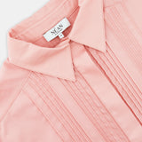 Front Pintuck Poplin Shirt