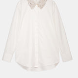 Embellished Collar Cotton Shirt
