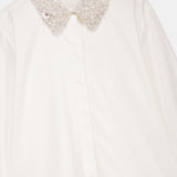 Embellished Collar Cotton Shirt