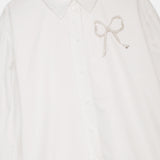 Embellished Bow Shirt