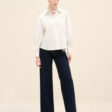 Embellished Bow Shirt