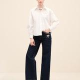 Embellished Bow Shirt