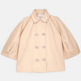 Crystal Button Sculptural Jacket