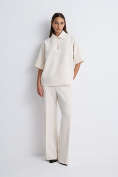 Nean Wide-Leg Trousers Off White