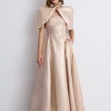 Nean Rose Gold Bolero Cape  Rose Gold