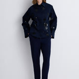 جاكيت مزين بالترتر