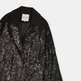 Sequin Embellished Oversized Coat