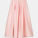 Pleated Midi Skirt Pink