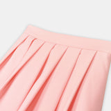 Pleated Midi Skirt Pink