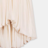 Ruched Waist Midi Skirt Offwhite
