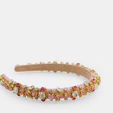 Crystals Embellished Headband Pink