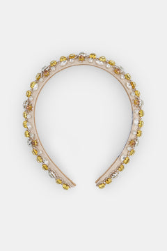 Crystals Embellished Headband White