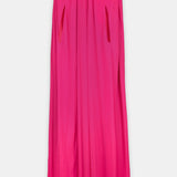 Nean Embellished Neckline Cape Gown Fuchsia