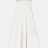 Nean Strapless Bow-Embellished Gown White