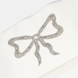 Nean Strapless Bow-Embellished Gown White