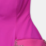 Nean Strapless Pocket Detail Gown Fuchsia