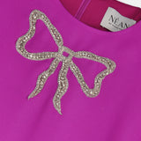 Nean Bow-Embellished Maxi Dress Fuchsia