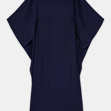 Nean Draped Kaftan Gown Navy